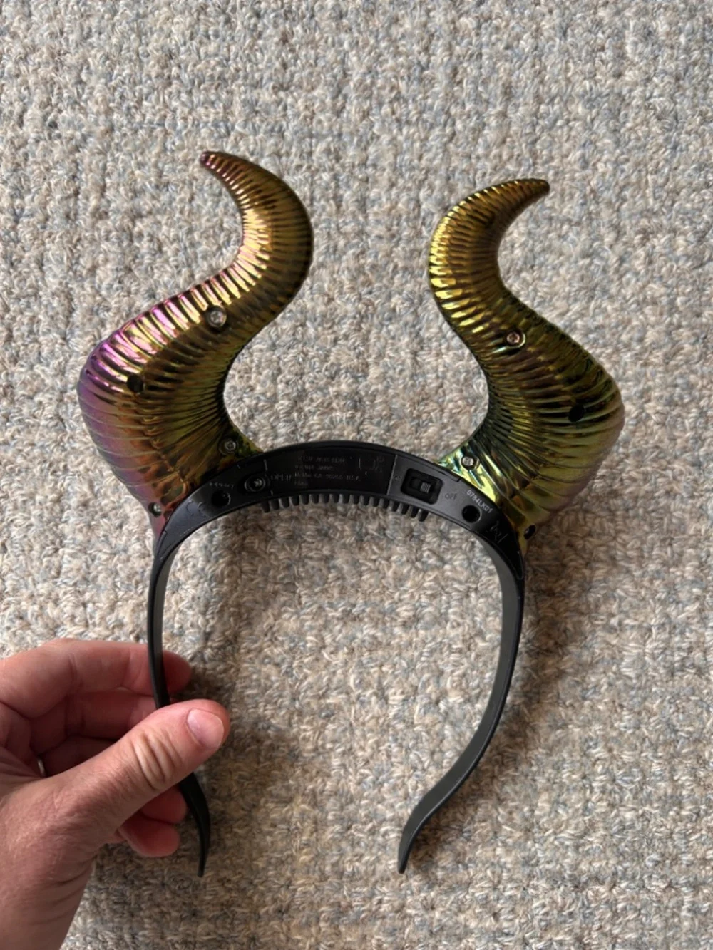 Disney Maleficent 'Ears' headband - includes light up function Halloween